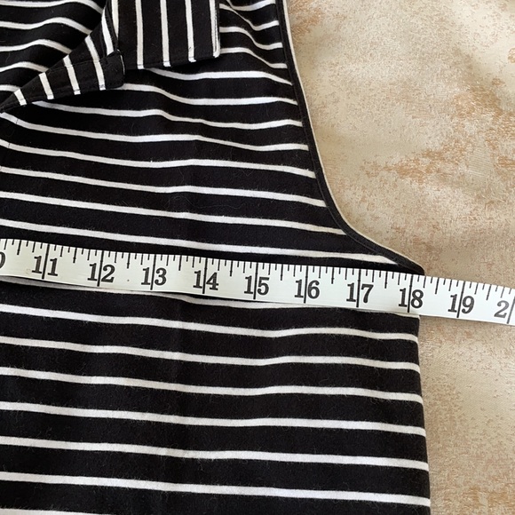 ANNE KLEIN BLK/WH T-SHIRT DRESS - Picture 8 of 8